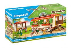 PLAYMOBIL COUNTRY - BOX DE PONEYS ET ROULOTTE #70510